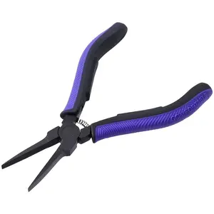 Professional Toothless Flat Nose Pliers for Jewelry Making, Non-Slip Handle, Smooth Clamping Wire, Ideal for DIY Crafters and Jewelers
