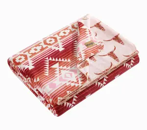 Wrangler Jericho Reversible Pink Twin Blanket