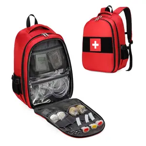 Professional First Responder Trauma Backpack - Large-Capacity Empty Emergency Gear Carrier, First Responder Kit for EMTs, Outdoor-Ready Functional Bag