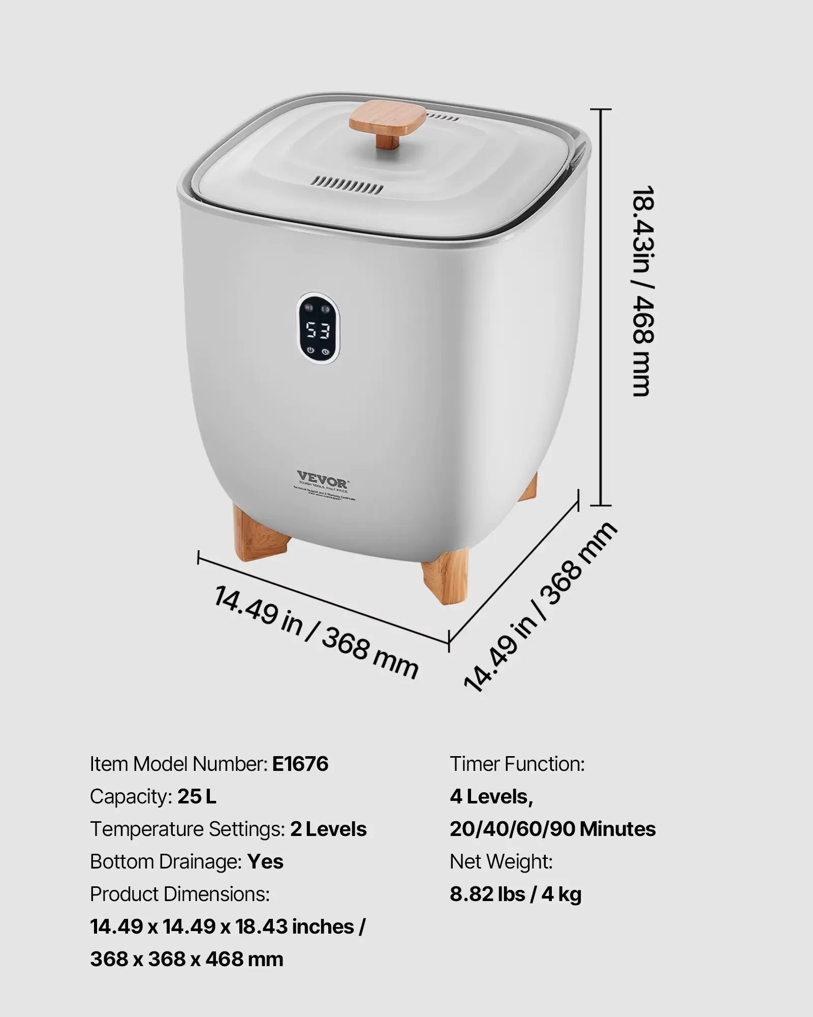 Succebuy Towel Warmer Bucket 25L Heated Towel Warmer W/ LED Light Auto Shut off & Temperature Setting Large Blanket Warmers SPA SucceBuy
