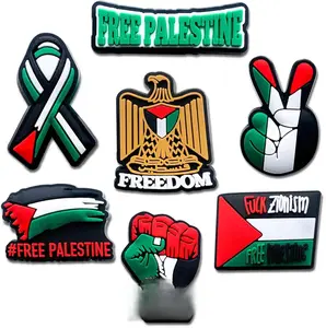 Palestine Shoe Decoration Charms for Clog, Free Palestine Charms Accessories for Adult