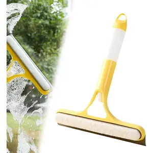 3 in 1 Window Cleaning Scraper, 2025 New Squeegee for Shower Glass, 3 in 1 Spray Function for Glass Doors  All-Purpose Window Cleaner Tool  Car Windshield Cleaner brush cleaning tool home efficient