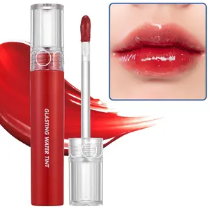rom&nd Glasting Water Tint 02 Red Drop | Long-Lasting Lip Tint & Glossy Stain | Authentic, Juicy & Hydrating Korean K-Beauty Makeup 4g, Romand