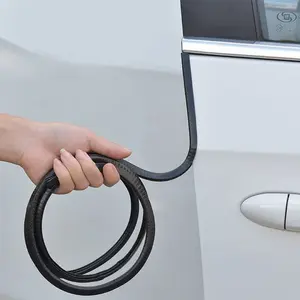 33Ft(10M) Long Car Door Edge Guards, U Shape Edge Trim Rubber Seal Protector Car Door Protection Anti-Collision Rubber Clips Easy to Cut No Need Adhesive Fit for Most Vehicles