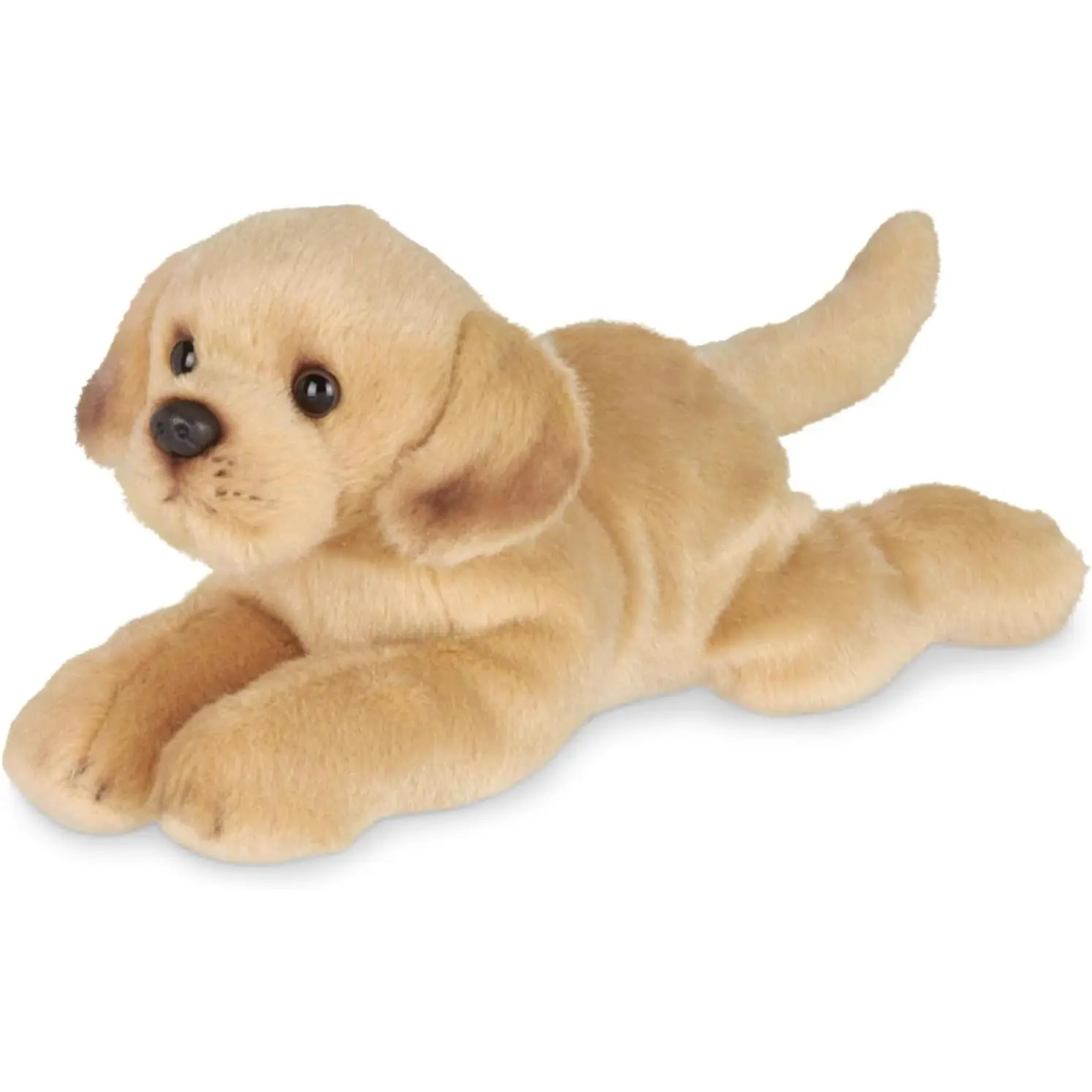 Unisex 8 inches Realistic Yellow Lab Stuffed Dog Plush Toy - Soft Fur Puppy Plushie, Lifelike & Cuddly Doll for Kids, Ideal Gift for Loved Ones (Baby & Maternity Stuffed Toy), Labrador