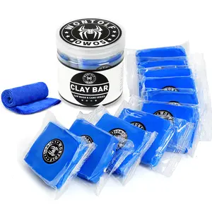 10 Pack Clay Bars Auto Detailing, Professional Heavy Duty Car Clay Bars Kit with Clean Towel, Deep Cleaning Claybar for Car Detailing Car Wash Clean