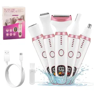 5 in 1 Electric Hair Removal Tool, USB Rechargeable Hair Removal Machine, Multifunctional Hair Removal Tool for Women