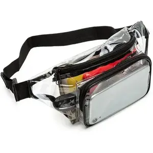 Clear Fanny Pack Waterproof Non-Adjustable Waist Bag for Sports, Travel, For Kids multifunctional storage