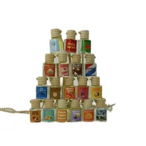 Scent Szn Co LLC Car Air Freshener Diffusers - Last 60+ Days - Reusable Hanging Fragrance Oil - Apple Butter, Apple Cinnamon, Apple Pie, Baby Powder, Banana, Barbershop, Berrylicious, Birthday Cake, Black Cherry, Blue Raspberry, Bombshellz