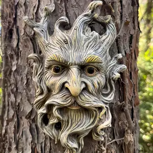 1 Pc Vintage Tree Spirit Wall Hanging Sculpture | Celtic Mythology Forest Style | Waterproof, Easy Mount, Indoor & Outdoor Dual Use | For Garden & Mythology Lovers | Perfect for Yard/Home & Gifting