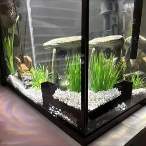 270° Full View Aquarium Biome Cave Set for Tropical Fish and Shrimp, Interactive Tunnel and Hideaway, Safe Resin and Connectable Design, Aquarium Building Set