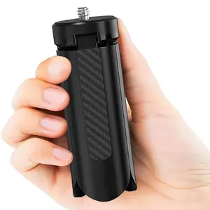 Portable Mini Tabletop Tripod with 1/4" Screw, Compact Pocket Tripod Stand for Camera, Smartphone, Action Cam, LED Light & Gimbal