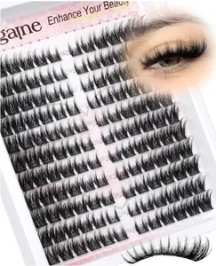 Cat Eye Lash Clusters With Spikes Manga Eyelash Clusters Wispy Cluster Eyelash Extensions C-Curly Left&Right Lash Clusters Anime Individual Lashes Pre-Mapped DIY Lash Extensions 10-18MM by Zegaine