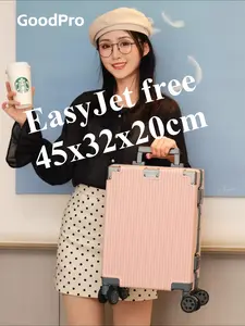 LUGG 16 Inch Skywander Lightweight Underseat Cabin Bag – EasyJet Approved Carry-On Suitcase, Durable ABS Hard Shell, Smooth Double Spinner Wheels, Water-Resistant & Compact Travel Luggage, Hardshell Luggage, Hand Carry Luggage (45x34x20cm)