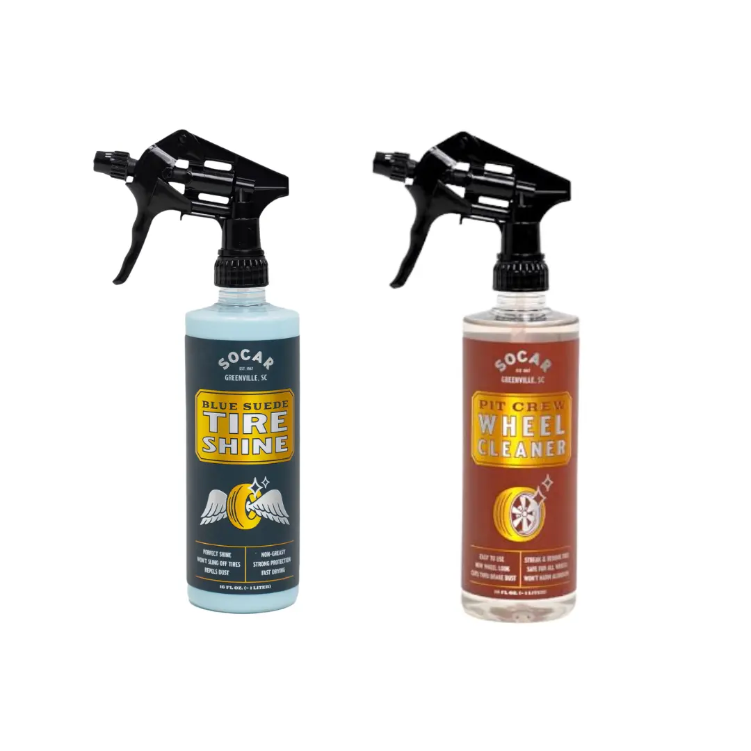 Clean Wheel Combo - Socar Chemical's BEST Two products for great looking wheels and tires. Clean Wheel Combo - Socar Chemical's BEST Two products for great looking wheels and tires.
