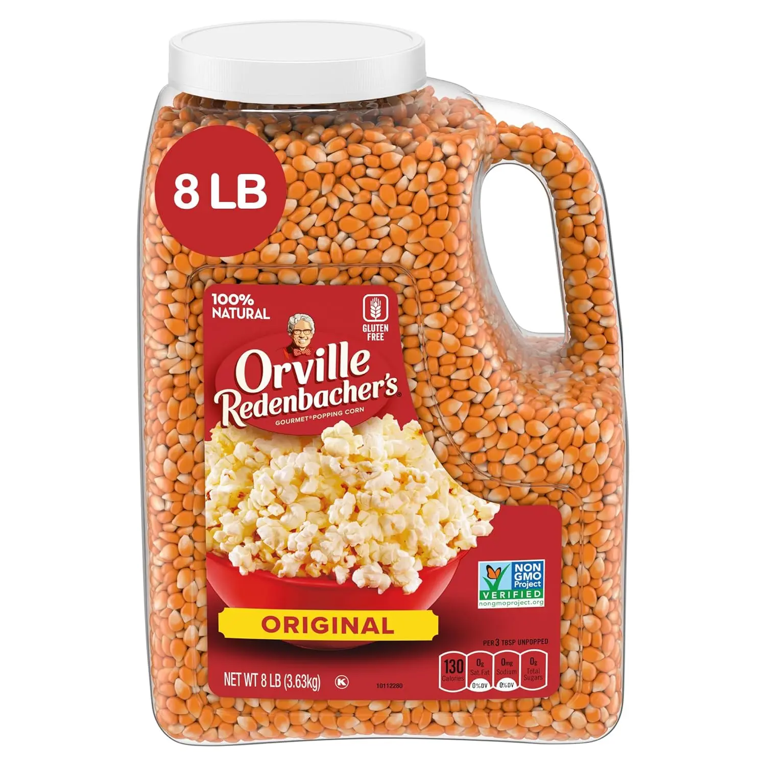 Gourmet Popcorn Kernels, Original Yellow, 4g Fiber Per Serving, 8 lb.