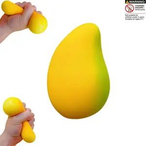 Mango Squishy, Fast Rising Stress Relief Toy, Anxiety Sensory Tool, Soft Stress Ball, Classroom Prize, Adult Fidget Toy, Squishy Fruit