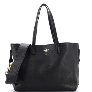 Pre-owned Dior Leather Tote Bags Christian D Bee Shopper Tote Medium