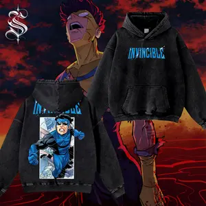 [StyleHero No1] Invincible Graphic T-Shirt Hoodie, Premium Washed Tee & Gildan Hoodie #3 , Mark Grayson T-Shirt, Superhero Comic Streetwear Shirt, Vintage Animation Inspired Apparel, Gift For Comic Fans