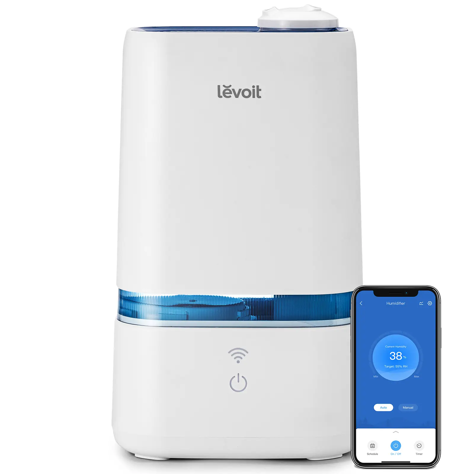 LEVOIT Classic 200S 4L Smart Cool Mist Humidifier for Home Bedroom with Essential Oils, for Baby & Plants, APP & Voice Control, Schedule, Timer