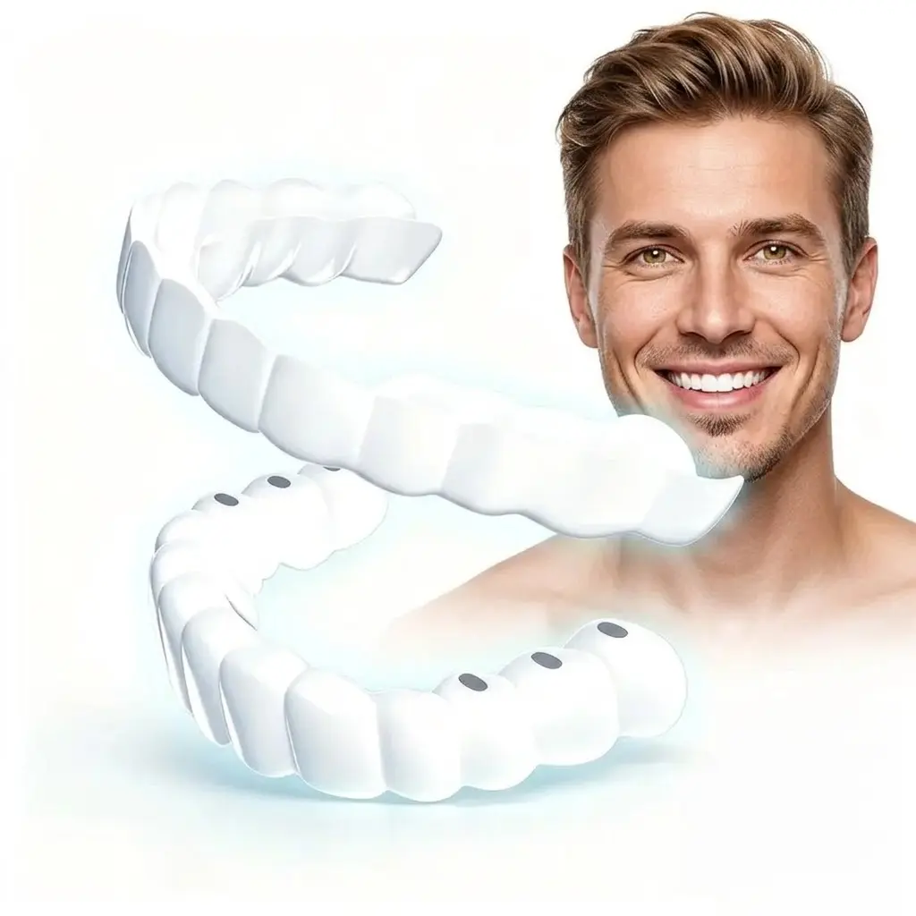 [3 Pairs] Multi-Pack Snap On Smile Veneers, Natural Teeth Whitening Covers - Instant Moldable Fit for Missing Teeth, Gaps & Photo-Ready Confidence, Cosmetic Teeth, Bright Smile
