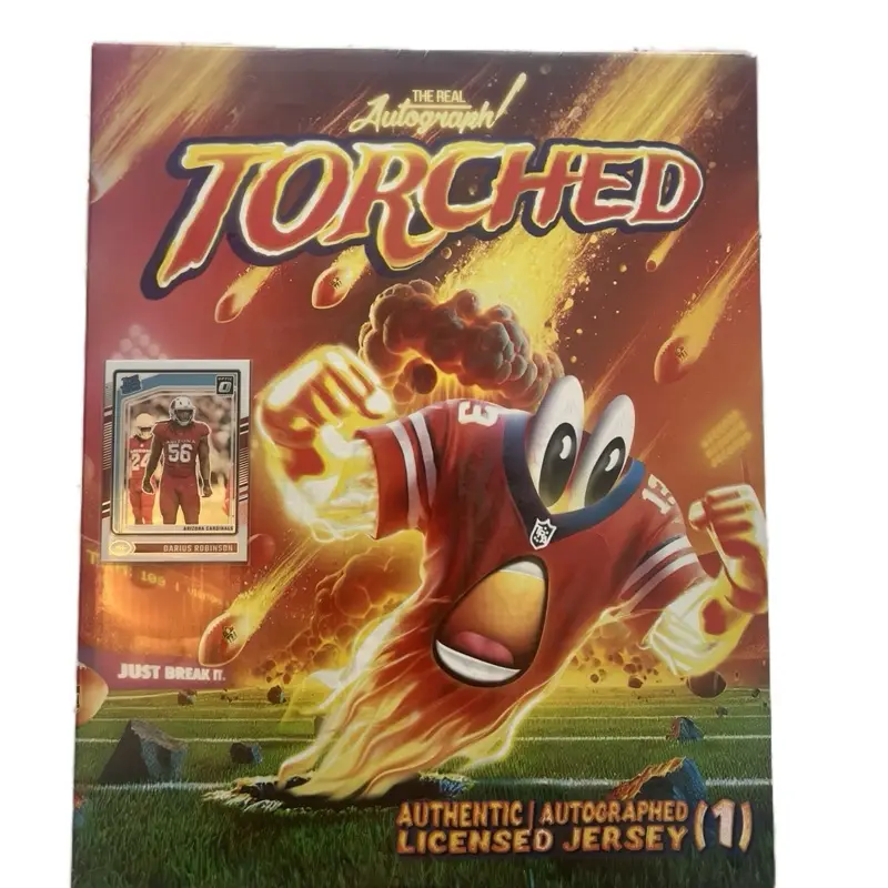 TORCHED FULLY AUTHENTIC THE REAL AUTOGRAPH AUTOGRAPHED JERSEYS PYT JERSEY BREAK DONRUSS OPTIC CARD (PLEASE READ ITEM DESCRIPTION)
