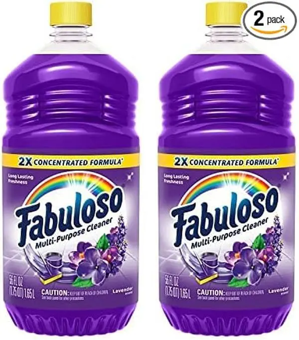Faboloso Multi-Purpose Cleaner, 2X Concentrated Formula, Lavender Scent, 56 oz (Pack of 2) - Household Cleaner Plastic Scented