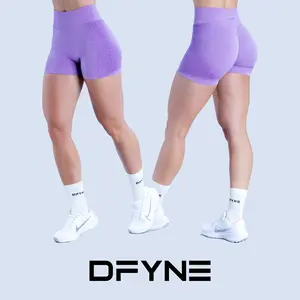 DFYNE Ignite Shorts 4.5" – Seamless High-Waisted Training Shorts with Sculpting Compression