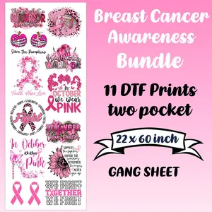 Breast awareness adult DTF Sheet