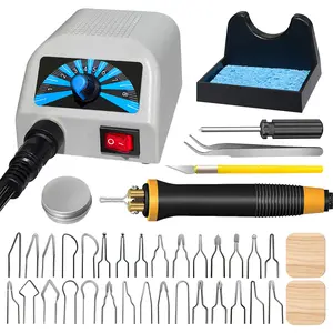 LH20 Wood Burning Kit,Wood Burning Tool, Adjustable Temperature Wood Burner Kit,professional wood burning kit for Adults Beginners Craft,pyrography pen Comes With 30Pyrography Wire Tips