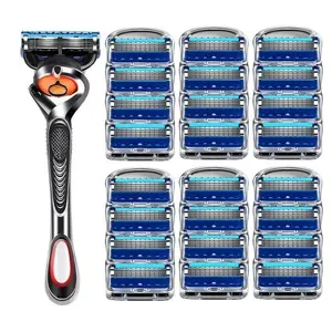 Manual Razor Set 1 Count Razor Holder With Replaceable Heads Men's Beard Shaver Beard Razor Shaving Tool For Men Dealsforyoudays Fathersdaygift Daily