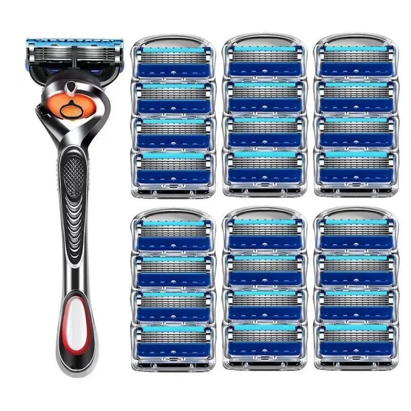 Manual Razor Set 1 Count Razor Holder With Replaceable Heads Men's Beard Shaver Beard Razor Shaving Tool For Men Dealsforyoudays Fathersdaygift Daily