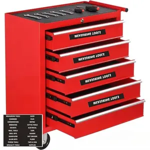 22-Piece Heavy Duty Tool Box Finisher with 1 Label System - Industrial Strength Tool Box Label, Craftsman Compatible, for Garage, Studio, Studio Finishing, Durable Adhesives, High Quality Adhesives