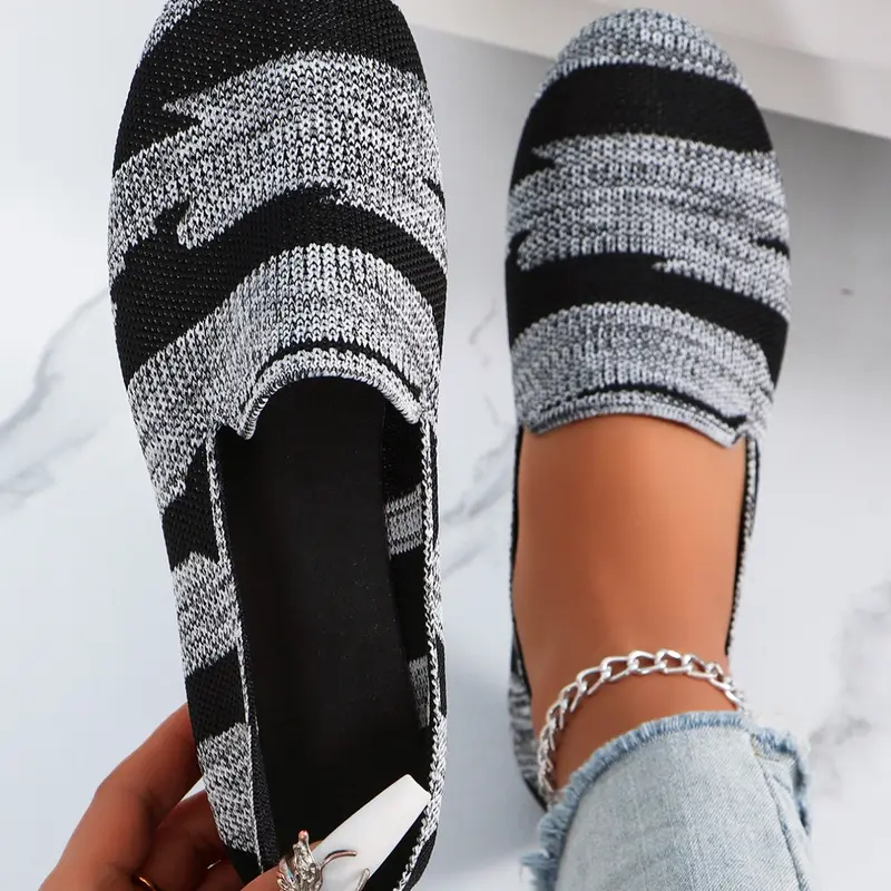 Women's Lightweight Breathable Flat-Sole Shoes, Casual Slip‑Ons, Comfort Footwear for Home & Commute Daily Wear, Slip On Flats, Slip On Style