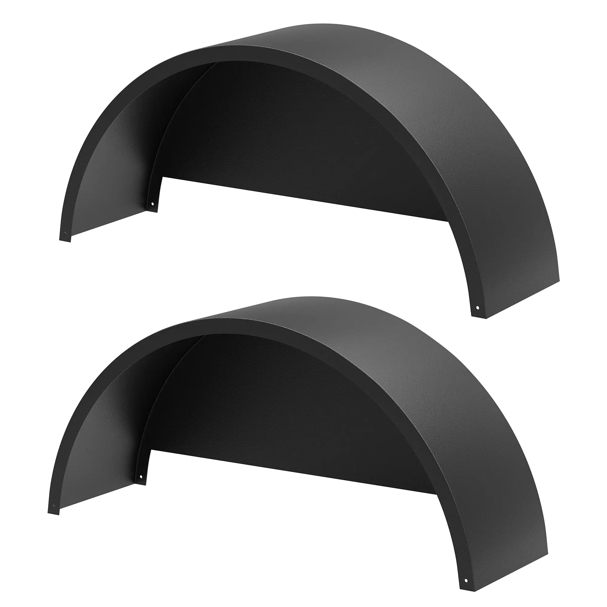 GARVEE 2 Pack Single Axle Trailer Fenders with fenders Backs,Fits for 14”to 16" Wheels - 32” x 9” x 15” Trailer Fenders Replacement for Car Hauler,Cargo,Utility,Landscape Trailers (Black Gray)