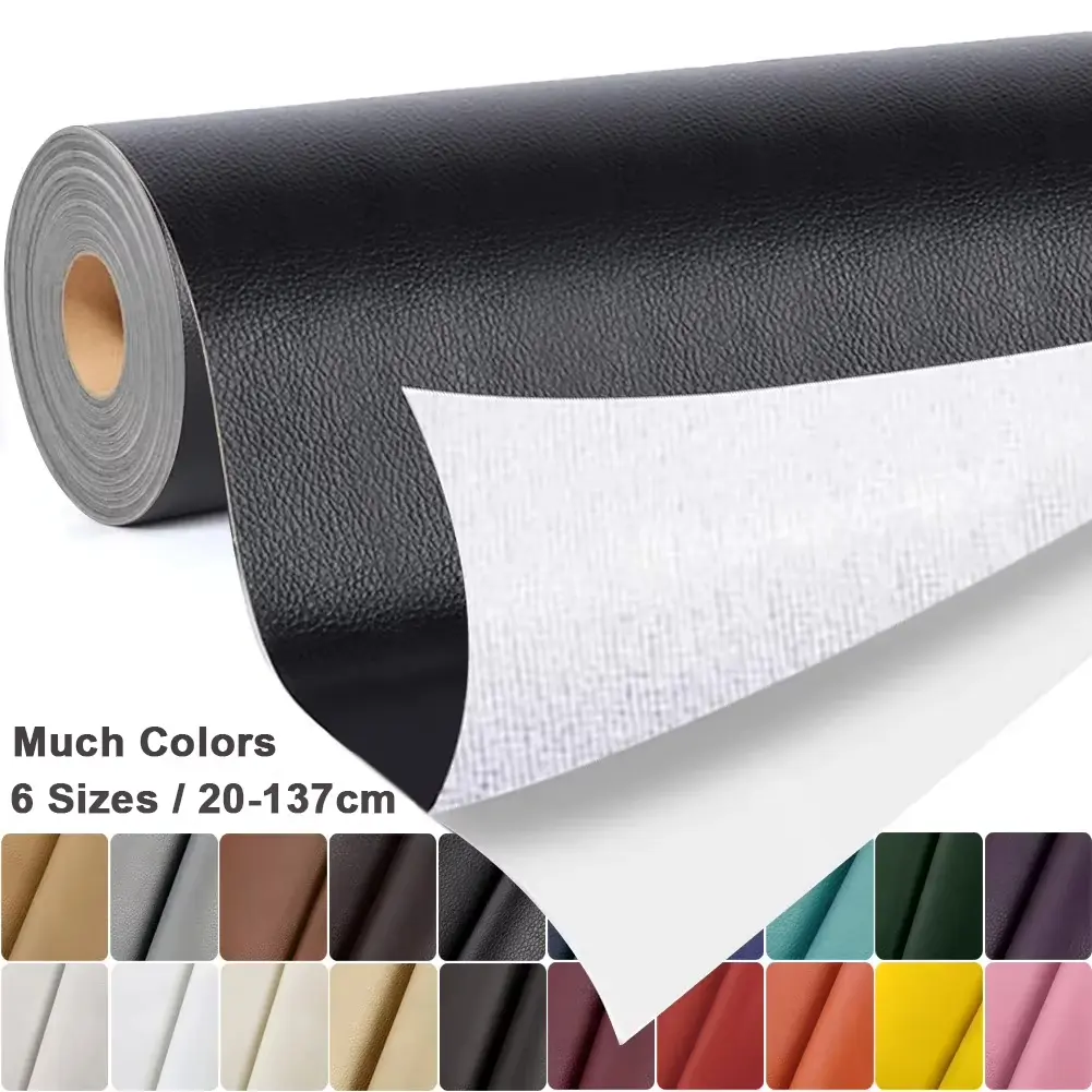 Self-Adhesive Imitation Leather Repair Sticker Deco - 50x137cm(20x54in) Multi-Size Durable, Soft, Flexible, Waterproof PU Imitation Skin for Home & Auto, Adhesive Sofas & Couches, Furniture Upholstery