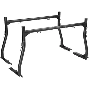 fathersdaygift  VEVOR Truck Rack, 46-71inch Extendable Truck Ladder Rack, 800 lbs Capacity Steel Ladder Rack for Truck with Non-Drilling J-bolts, Heavy Duty Truck Bed Rack for Kayak, Surfboard, Lumber, Ladder
