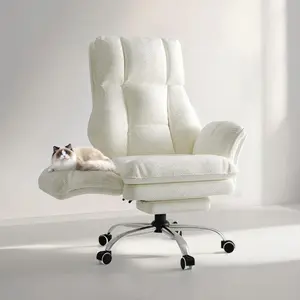 Big and Tall Office Chair with Flip-Up Armrests for Pets & Cross Legged Sitting Executive Ergonomic Computer Gaming Chair with Foot Rest Premium Tech Fabric Wide Seat Reclining Desk Chair flash sale home items, Gift for Friend Mom Girls, Summervibes