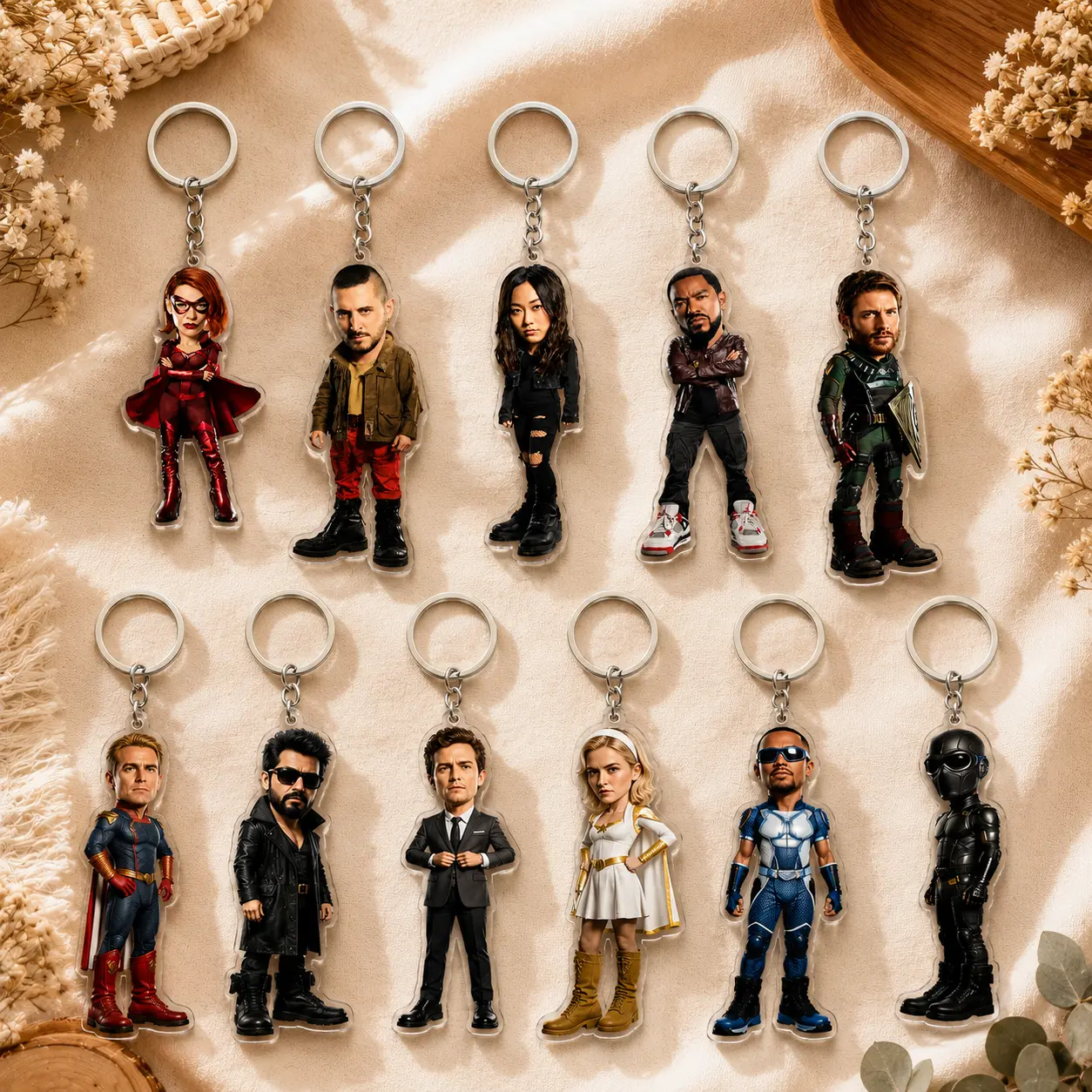 The Boys Keychain, The Boys Character Acrylic Keychain