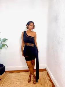 Nightfall One-Shoulder Dress