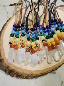 Crystal Chakra Charm. Rearview Mirror Car Accessory. Car Accessories. 7 Chakras. Gemstone Car Charm. Gifts Under 20. Car Charm. Car Decor.