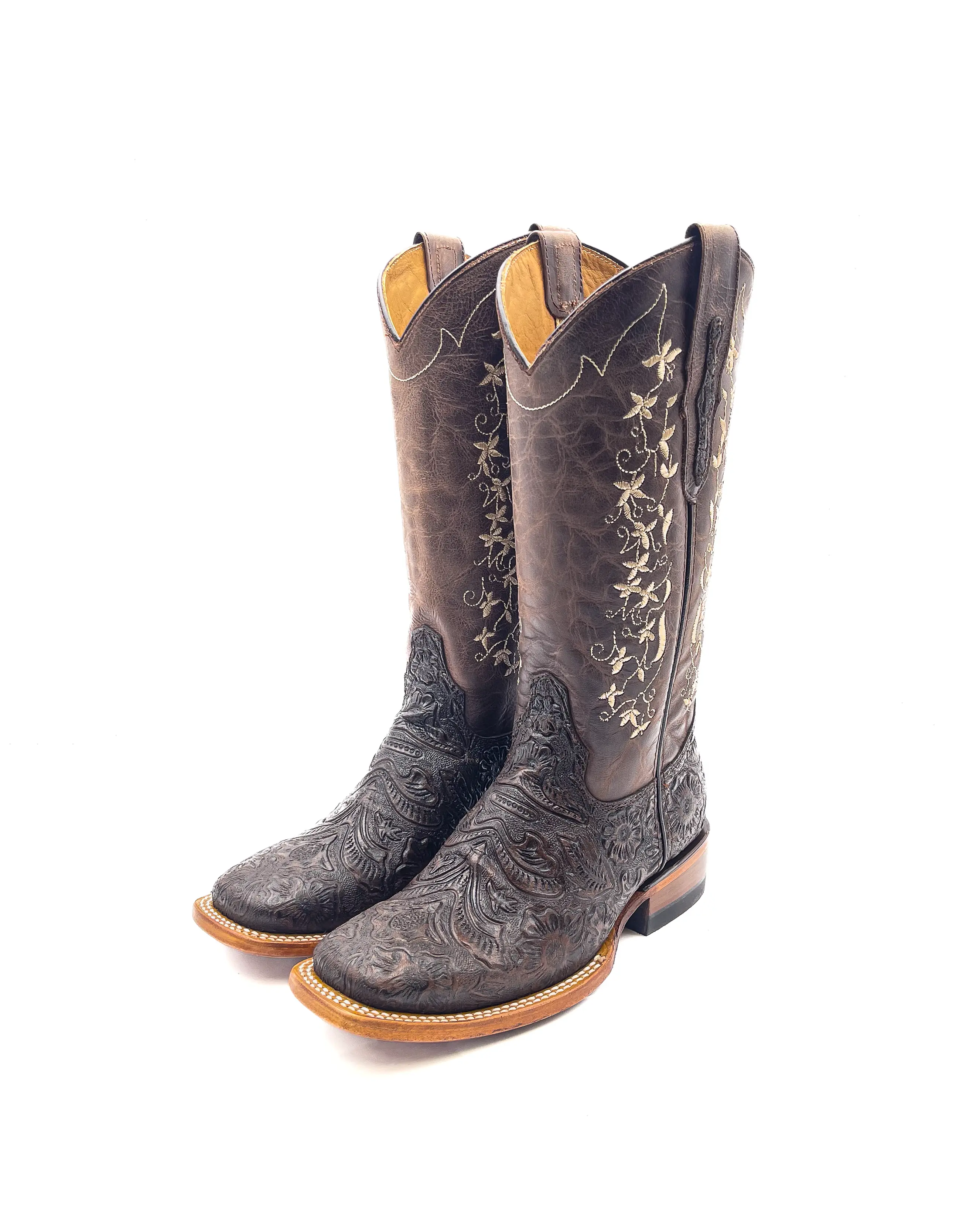 Cowboy Boot Tania Tooled Leather Cowboy Boot Tania Tooled Leather