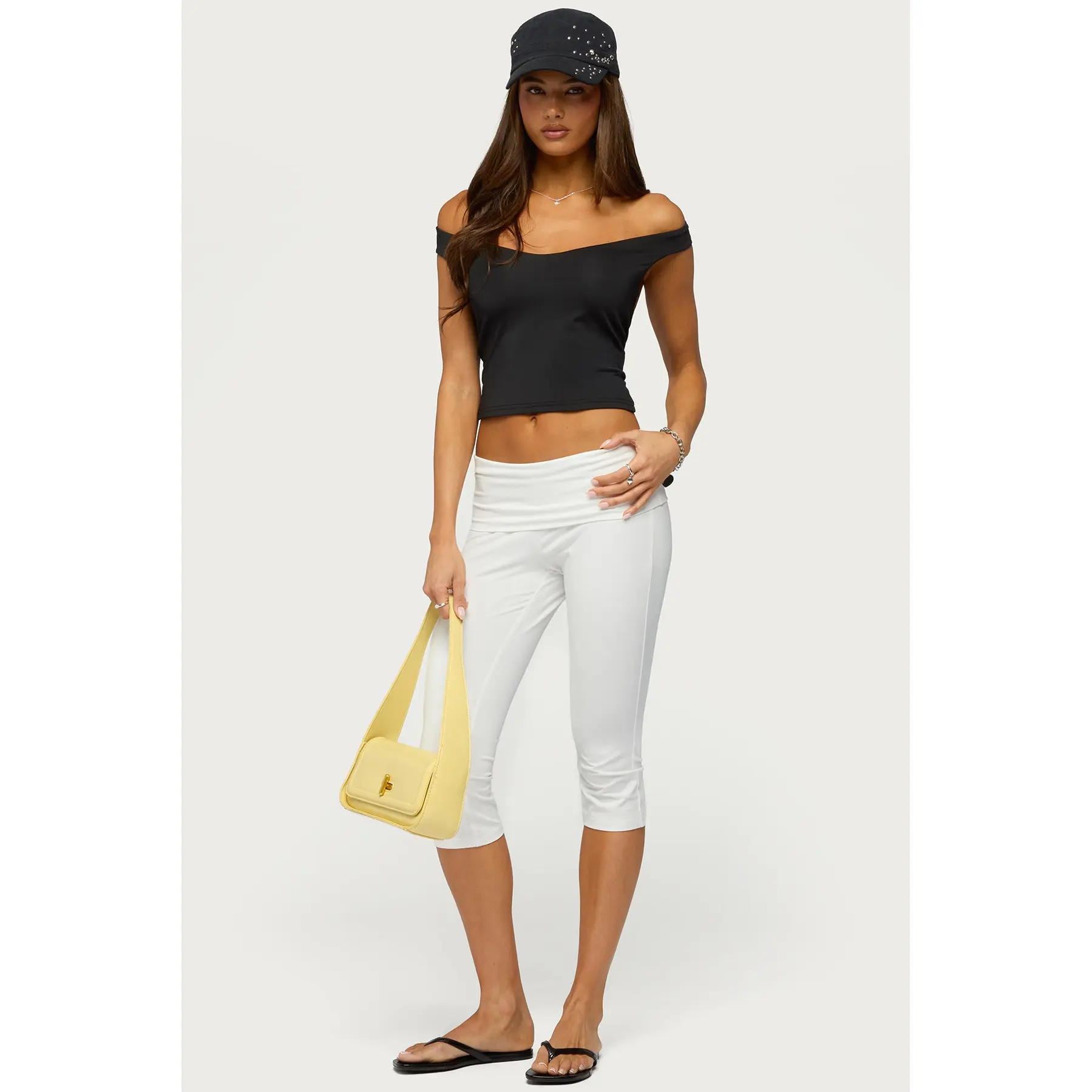 Rocio Foldover Capri Pants