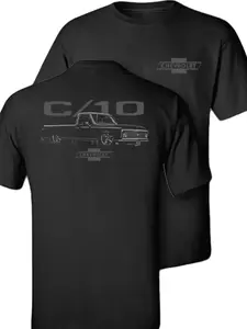 Vintage C10 Chevrolet Truck T-Shirt, Square Body Chevy Tee, Graphic Car Shirt For Fan, Gift For Men, Top Menswear