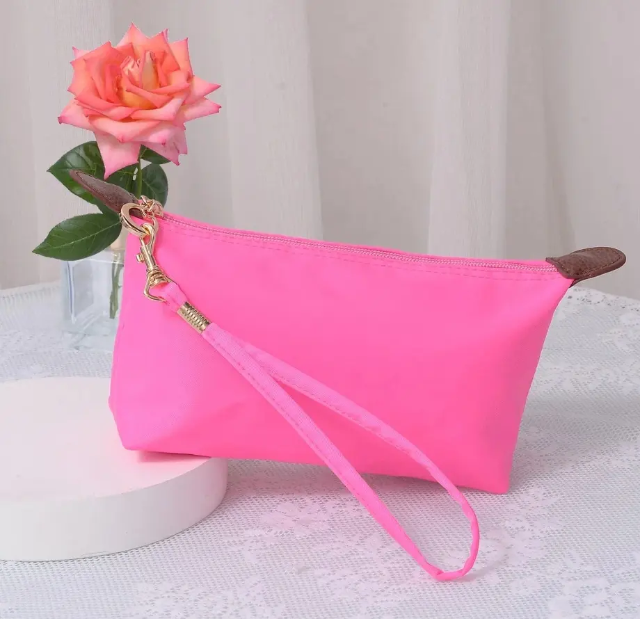 Monogrammable Nylon Fabric Cosmetic Bag
