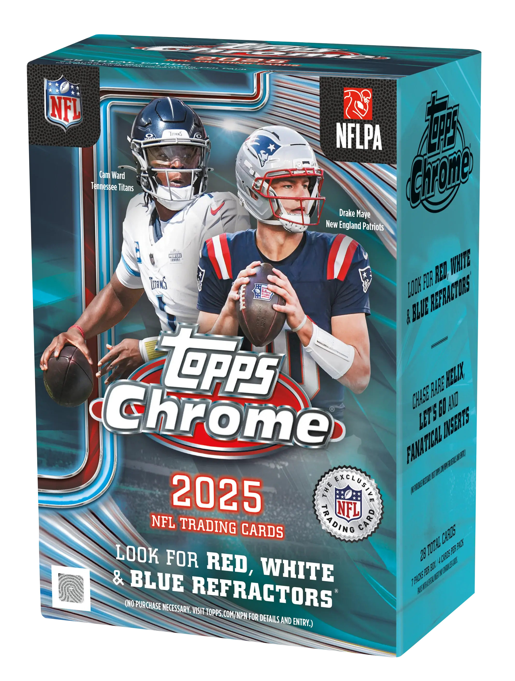 LIVE RIP! - (x1) 2025 Topps Chrome Football Value Box - Sport Trading Cards