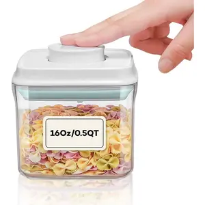 Bop Top Airtight  Storage Containers with Lid 2 Cups / 16 oz | Kitchen Canister Sets | Air Tight Pantry Container | Pop Top Dry  Storage Containers for Snacks, Sugar, Flour, Baking, Pasta