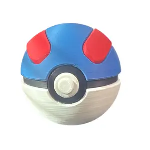 Great Ball - Inspired 3D Printed Poke Ball Collectible