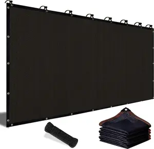 90% Blackout Cloth (Black) - 10 x 13ft UV-Resistant Shade Net with Reinforced Rivets, Suitable for Outdoor Adventures / Camping / Garden / Patio / Greenhouse.Mesh Shade Cloth，Easter gifts