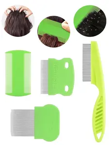 4pcs Scalp Comb Set, Dandruff Lice Detangler, Fine Tooth Massage Brush, Multi-Functional Hair Care Tool, Ideal for Women's Styling & Scalp Health
